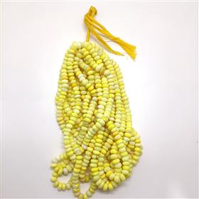 Wholesale Yellow Dyed Opal Gemstone Roundel Beads 16 Inches Length