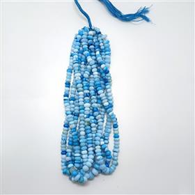 Wholesale Blue Dyed Opal Gemstones Beads 16 Inches Strand