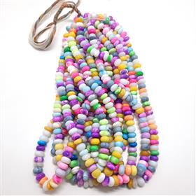 Wholesale Multi Color Dyed Opal Gemstone Beads 16 Inches Length