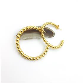18k Gold Plated Hoop Earrings For Wholesale