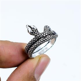 925 Sterling Silver Oxidized Snake Rings