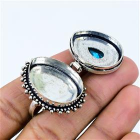 Best Blue Topaz Ring, London Blue Topaz Antique Rings