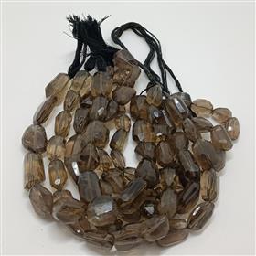 Wholesale Smokey Quartz Gemstone Tumble Beads 16 Inches Length
