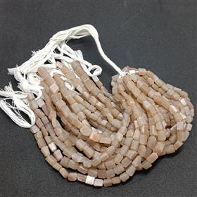 Wholesale Peach Moonstone Tumble Beads 16 Inches Length