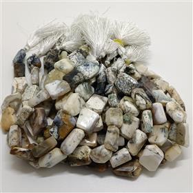Wholesale Dendrite Gemstone Tumble Beads 16 Inches Length