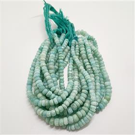 Wholesale Amazonite Roundel Gemstone Beads 16 Inches Length