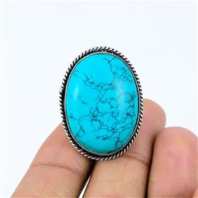 Beautiful Santa Rosa Turquoise Gemstone Boho Rings